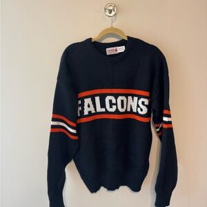 Falcons Vintage Cliff Engle Black Sweater
